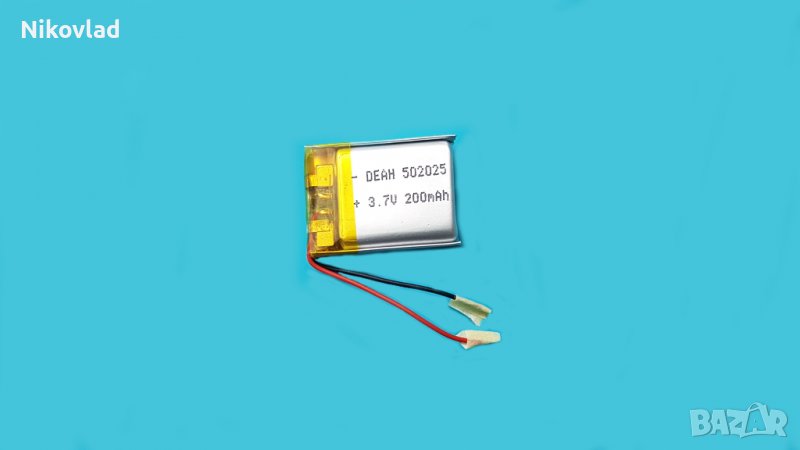 Батерия 3.7V 200mAh/ 502025/ Li-Ion, снимка 1