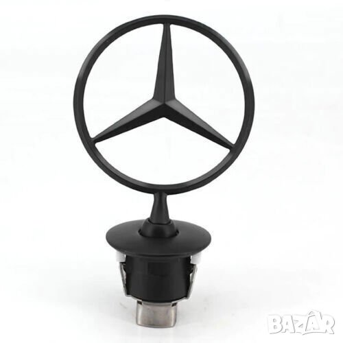 емблема за Мерцедес Mercedes-Benz 44mm черен гланц S E C CLK, снимка 1