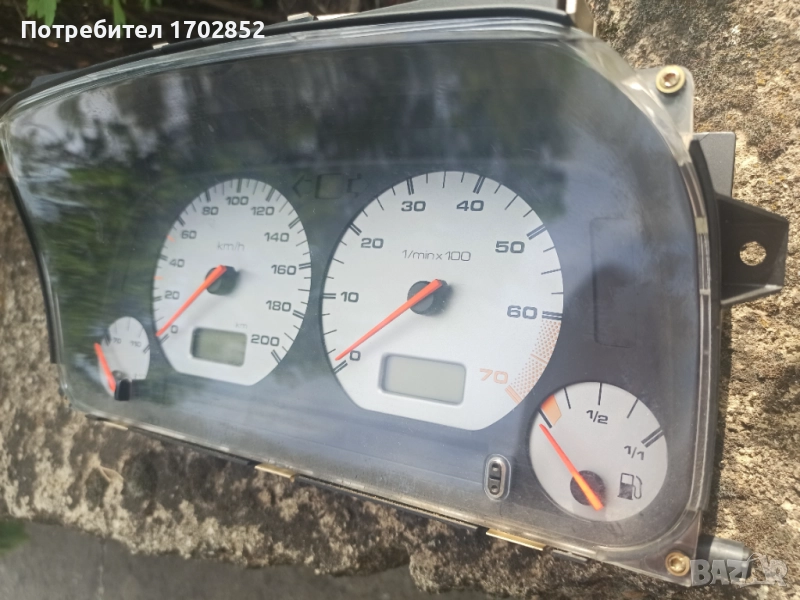 Тахо от бензиново VW Polo 6N1 с бели циферблати, снимка 1