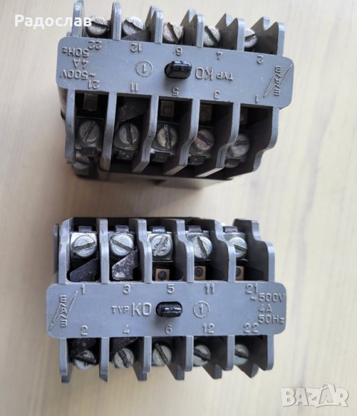 Електрически контактор реле КО 500 волта 5 ампера , снимка 1