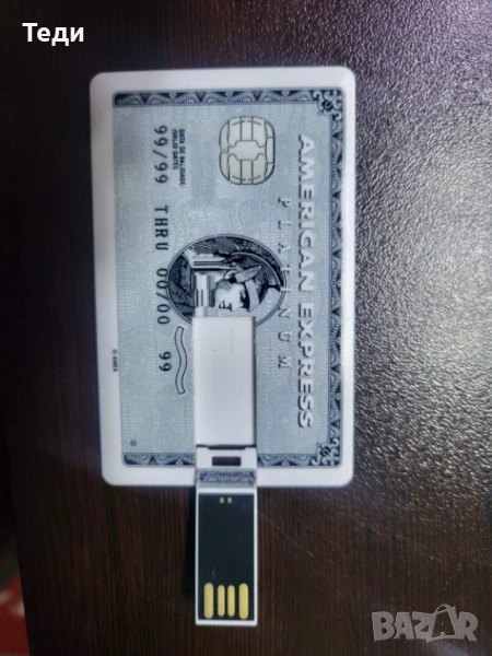 Флашка USB във формата на кредитна карта, снимка 1