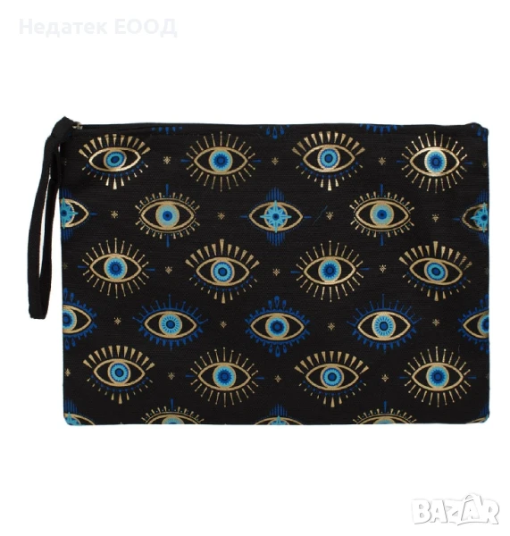 Плажен несесер за таолетни принадлежности, Черен, 32x22 см. , снимка 1