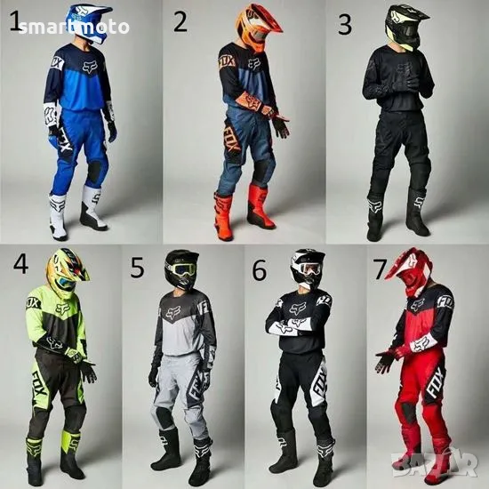 МОТОКРОС ЕКИП FOX комплект джърси + панталон, снимка 1