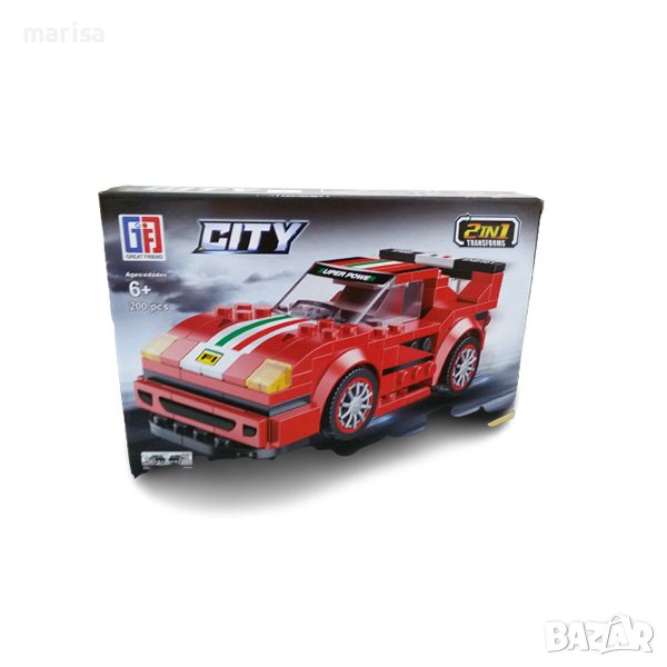 Конструктор спортни автомобили City, тип лего, 4 модела Код: 04314/077298, снимка 1