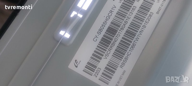LED подсветка за дисплей CY-SB055HGCR1V за телевизор Samsung модел UE55BU8072U, снимка 1