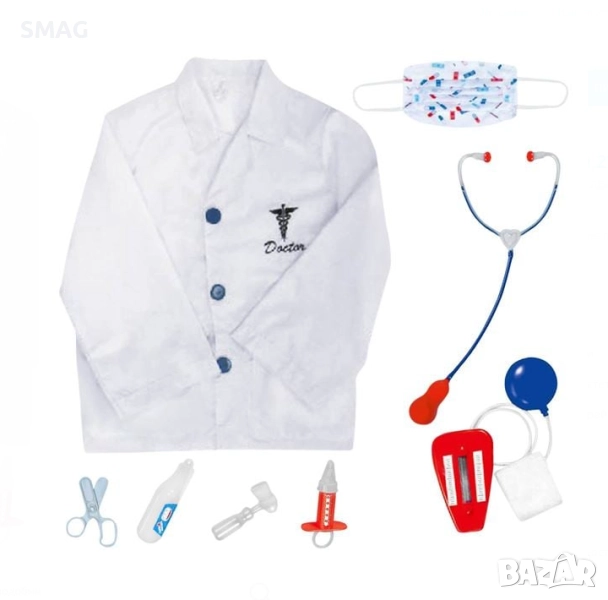 Детски карнавален костюм Лекар с аксесоари_1083597, снимка 1