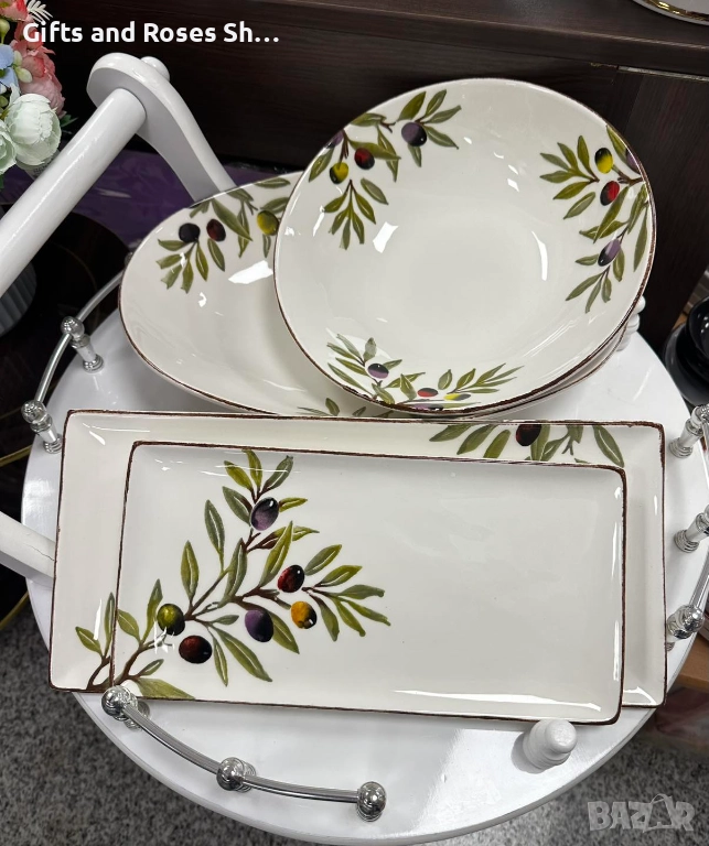 Прекрасна нова серия с маслинки - керамика, снимка 1