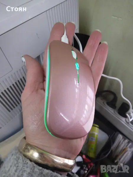 Безжична, безшумна мишка с акумулаторна батерия silent, снимка 1