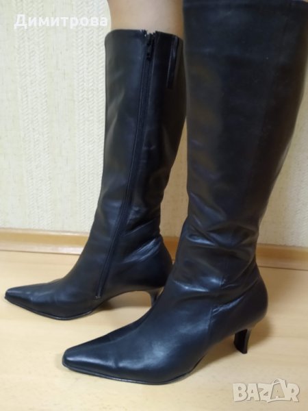 Италиански ботуши №38 - естествена кожа, снимка 1