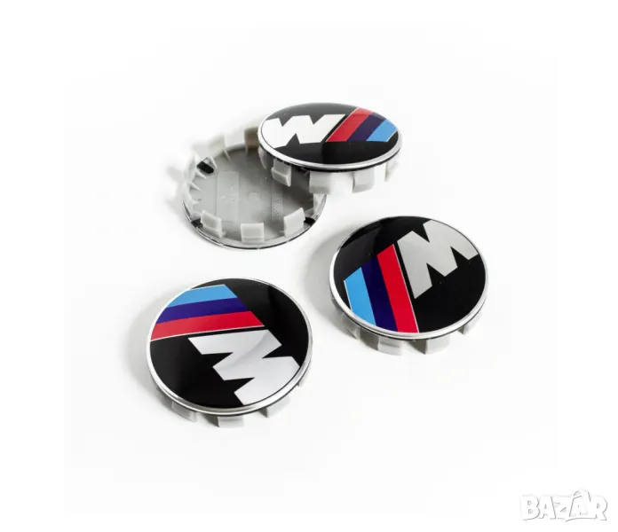 Капачки за джанти БМВ BMW M POWER 68мм комплект 4 броя , снимка 1