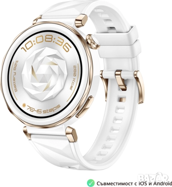Часовник Huawei Watch GT5 Pro, White Fluoroelastomer, снимка 1
