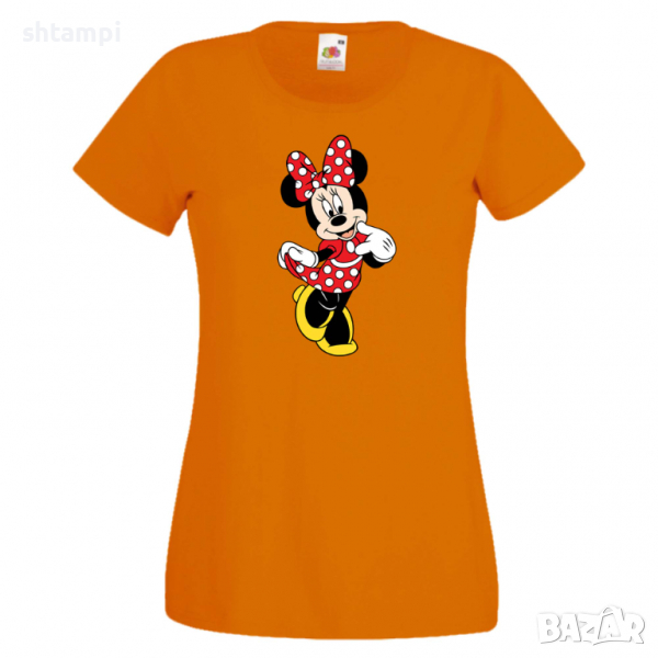 Дамска тениска Minnie Mouse 8 Подарък,Изненада,Рожден ден,, снимка 1