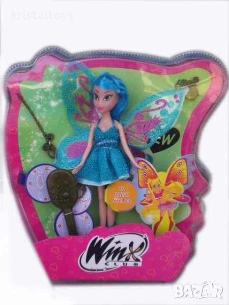Кукла Уинкс със синя коса с аксесоари Winx, снимка 1
