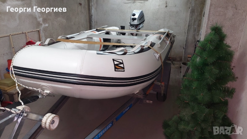 Zander BD330P-надуваема лодка с алуминиево дъно, снимка 1