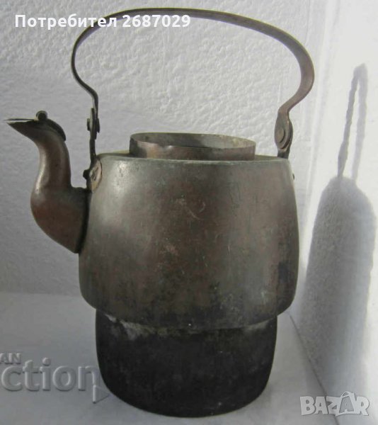 много Стар странен чайник от 19 век, с маркировка, снимка 1