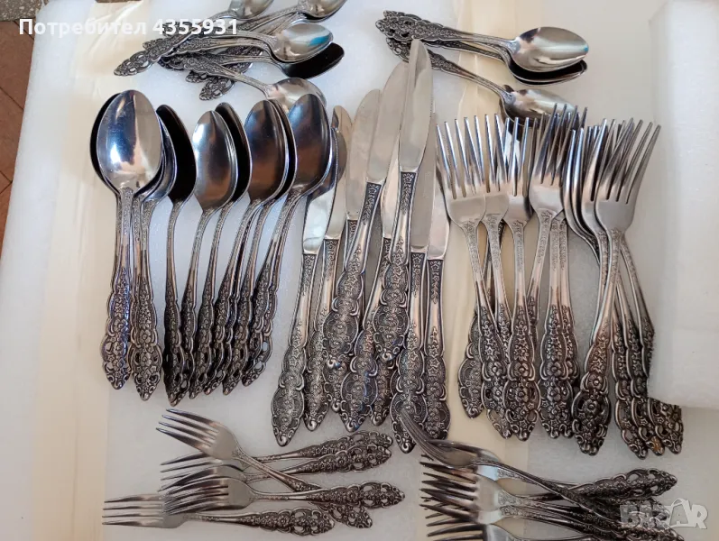 12 човека старинни немски прибори за хранене стари немски прибори за хранене , снимка 1