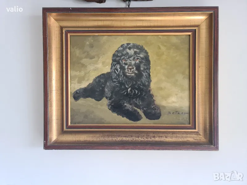 Картина рисувана на платно подписана , снимка 1