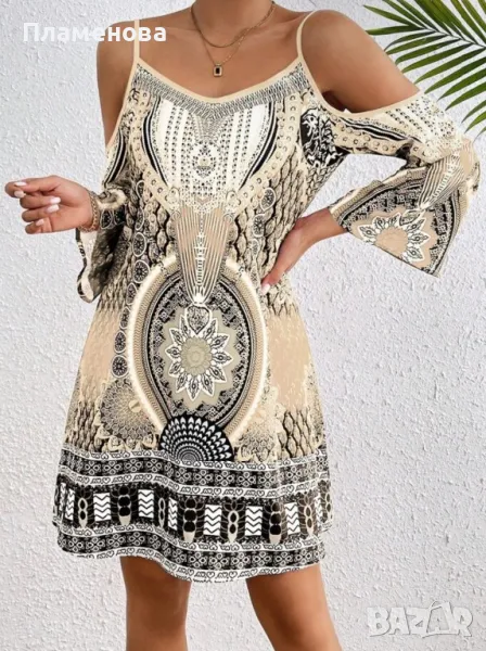 Дамска къса рокля - XL, снимка 1