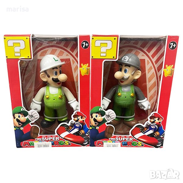 Светеща фигура ЛУИДЖИ, с подвижна глава и ръце, Супер Марио, варианти Код: 72923, снимка 1