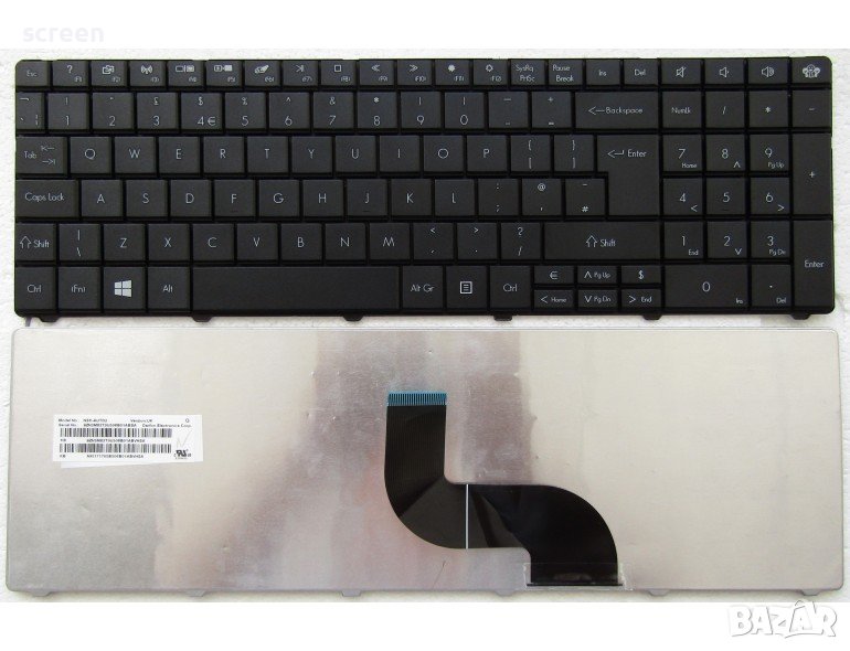 Клавиатура за Packard Bell EasyNote LE69KB TE11HC TE69BM TE69CX TE69CXP TE69HW TE69KB, снимка 1