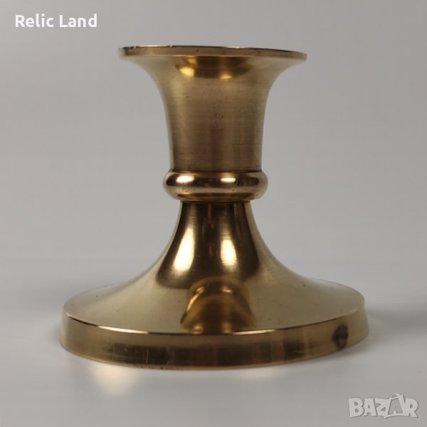 Малък месингов свещник, снимка 1