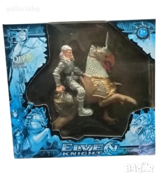 Елфски рицар върху грифон, снимка 1