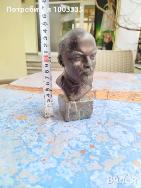 Метален бюст на Ленин , снимка 1