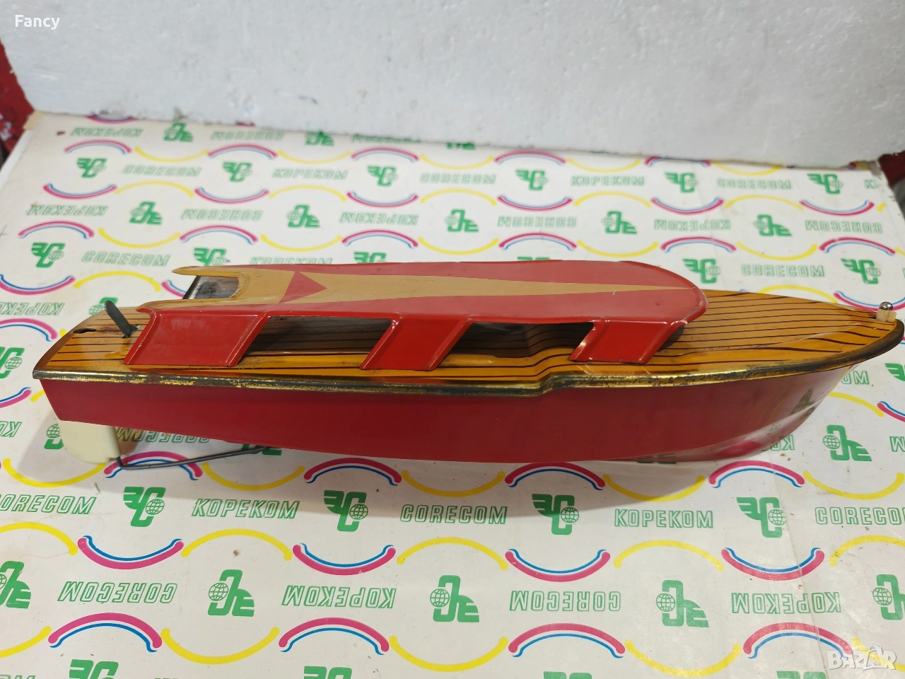 Стара детска играчка лодка, снимка 1