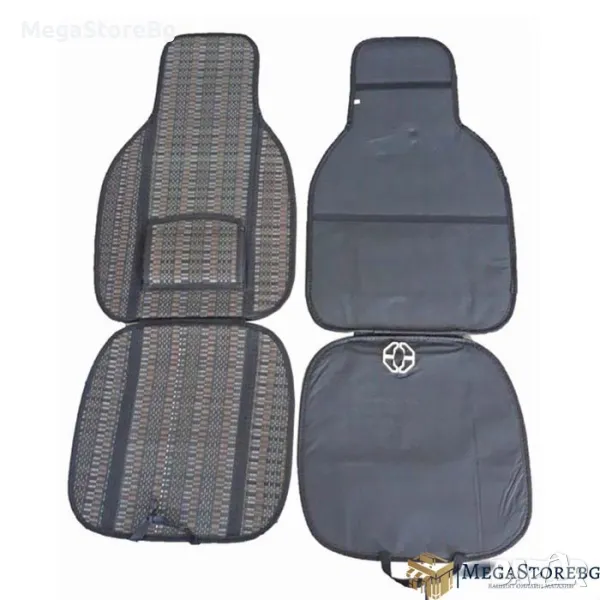 Калъфи, подложки, масажори за предни седалки тип бамбук 2бр. - 17000, снимка 1