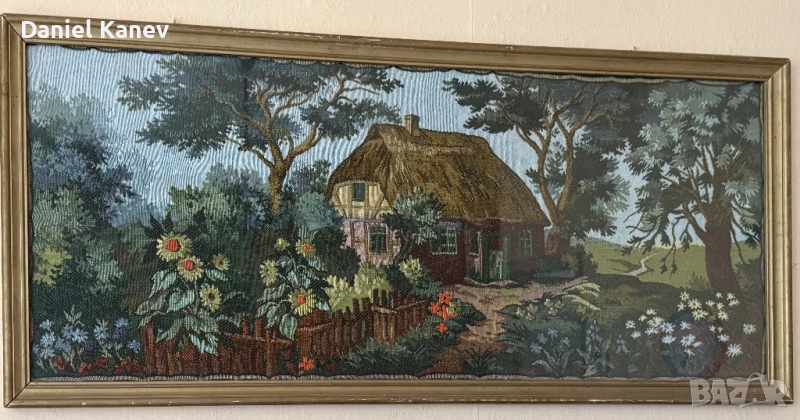 Рамкиран гобленов пейзаж , снимка 1