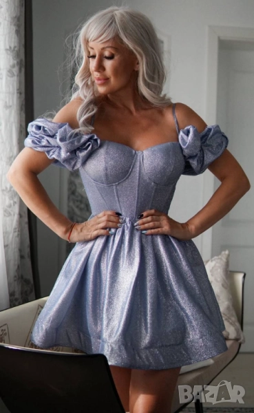 Лъскава кукленска рокля , снимка 1