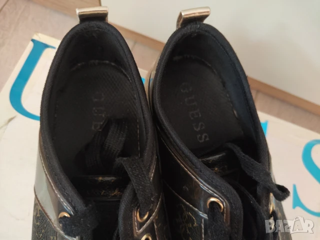 Оригинални черни маратонки кецове Guess В отлично състояние. 36 номер. С кутията. , снимка 8 - Кецове - 50924804