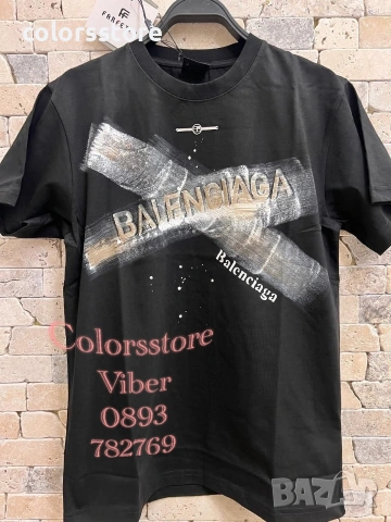 Мъжка тениска Balenciaga-IM70t, снимка 1 - Тениски - 47067361