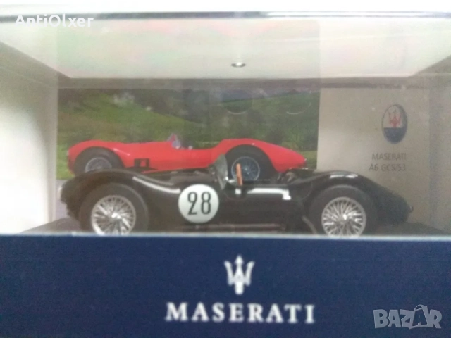 Pontiac Firebird 1969 & Маserati A6GCS/53 diecast 1:43, снимка 2 - Коли, камиони, мотори, писти - 52586804