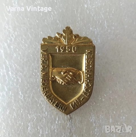 Рядка немска значка. 1950 г. DESCHLER MUNCHEN 90. Германия.