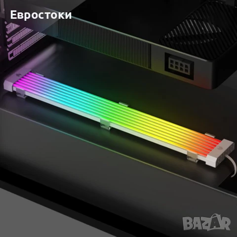 AOSOR AL300 ARGB светлинна лента за кабел ATX 24PIN/8PIN GPU дънна платка Sync 5V argb LED лента , снимка 8 - Други - 50716770
