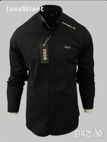 Мъжки Ризи - лого Бродирано 🤍Boss Armani Ralph Lauren , снимка 2 - Ризи - 52427336