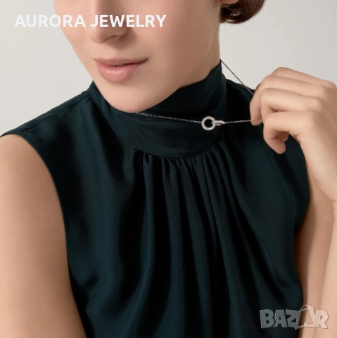 CARTIER Love White Gold Paved Diamonds Chain Дамскo Колие, снимка 12 - Колиета, медальони, синджири - 52905162