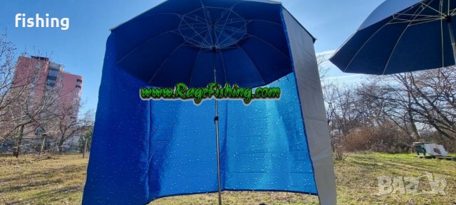 Промо Чадър със странична тента диаметър 2.40м Uv защита 60 + Клапа, снимка 10 - Екипировка - 39878162