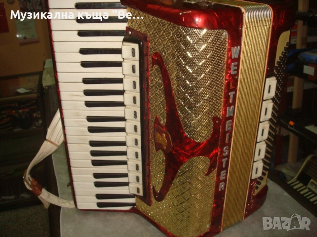 Акордеон Велтмайстер 120 баса с куфар, снимка 8 - Акордеони - 52877265