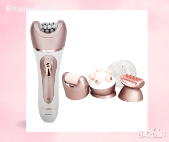 Комплект епилатор 5в1 Lexical, снимка 2 - Епилатори - 52205546