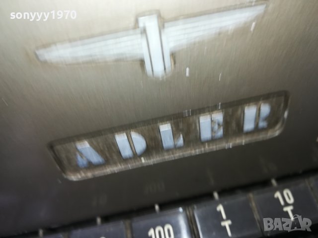 adler antique-стара пишеща машина 2701241611, снимка 5 - Антикварни и старинни предмети - 44001688