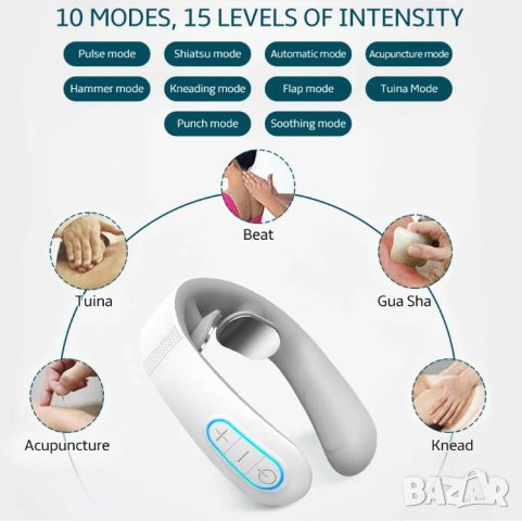 TENS Масажор Транскутанна Електрическа Стимулация на Нервите Мускулна Регенерация Двигателен Апарат