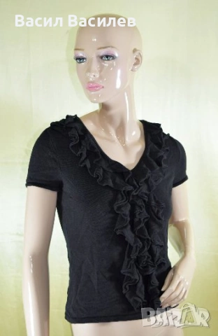 RALPH LAUREN Petite дамска блуза черна, снимка 3 - Корсети, бюстиета, топове - 53480838