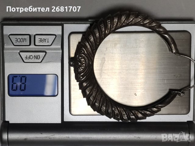 Стари сребърни обеци , снимка 2 - Обеци - 38513660