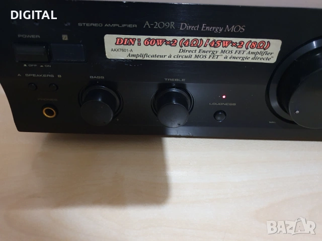 Усилвател PIONEER A-209R, снимка 2 - Ресийвъри, усилватели, смесителни пултове - 53275102