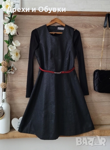 Официална черна рокля с блясък VERO MODA , снимка 8 - Рокли - 52688259