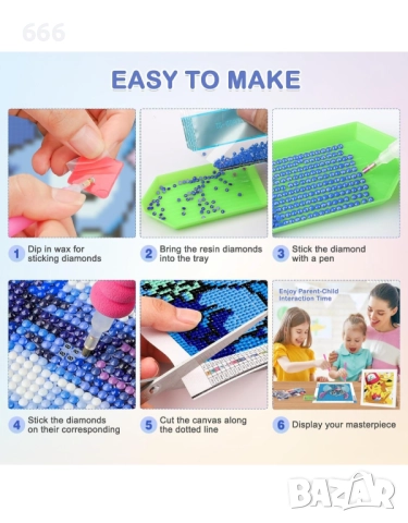 Диамантена картина Покемон Пикачу с рамка, снимка 7 - Картини - 51434145