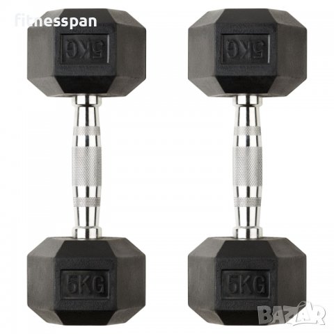 Хексалгенови дъмбели 2 бр. х 5 кг. 