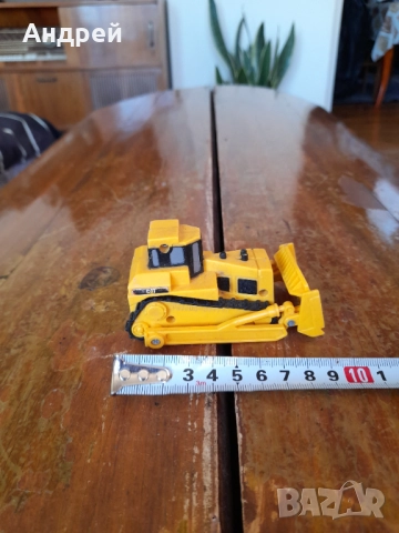 Стара играчка трактор,булдозер CAT, снимка 3 - Колекции - 52470894